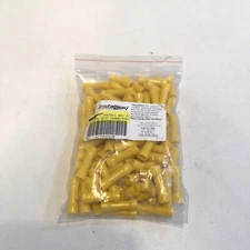 Install Bay YVBC Vinyl Butt Connector Yellow 12/10 Gauge 100-Pack