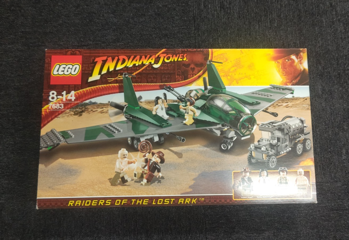 LEGO Indiana Jones Fight on the Flying Wing 7683 In 2009 New 