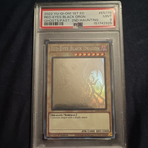 Konami Yu-Gi-Oh! Red-Eyes Black Dragon Ghost Rare GFP2-EN176 1st Ed PSA 9