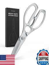 SimCoker Heavy-Duty Stainless Steel Kitchen Shears - Ultra-Sharp, Multi-Purpose