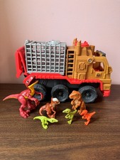 Jaula transportadora de dinosaurios Fisher-Price 2017 Imaginext Jurassic World CON DINOSAURIOS