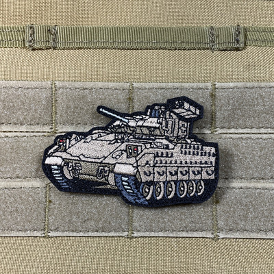 #ad #ad M2 Bradley Vehicle BFV APC Army Tactical Patch Hook Loop Backing $8.99