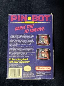 Pin Bot Nintendo NES Video Game Cart and Box