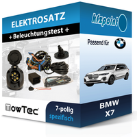 für BMW X7 02.2019-07.2022 Towtec E-Satz 7Polig Fahrzeugspezifisch NEU