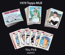 1970 Topps Baseball - You Pick - aaalvins