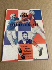 1961 Colorado State Rams Utah Utes Program Marv Fleming Kay McFarland