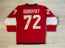 Sergei Bobrovsky Florida Panthers Signed RED Jersey  BECKETT Witness COA