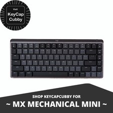 Logitech MX Mechanical Mini Keyboard  Replacement Key Keycaps  Gray YR0081