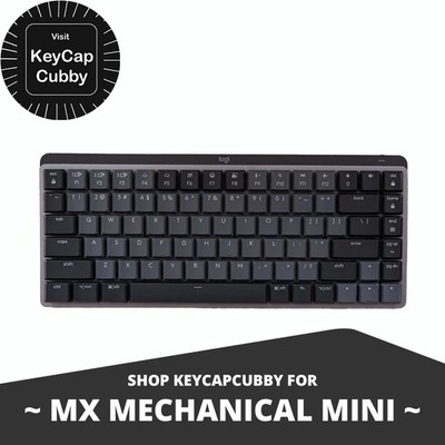 Logitech MX Mechanical Mini Keyboard ~ Replacement Key Keycaps ~ Gray YR0081