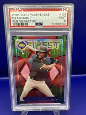 2022 Topps Finest Flashbacks C.J. Abrams 5/5 RED Refractor Rookie PSA 9
