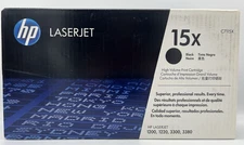 Genuine HP LaserJet 15X (C7115X) Black SEALED Toner/Print Cartridge