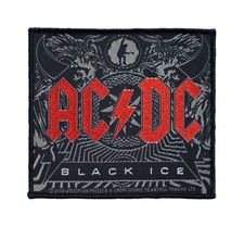 AC/DC Black Ice Battle Jacket Sew On Woven Patch - OFFICIAL 10-3
