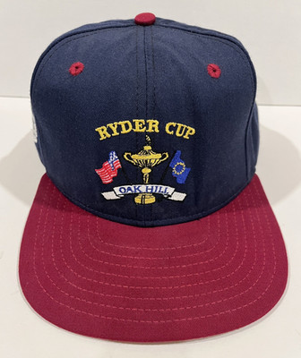 Ryder Cup Oak Hill C.C. Golf New Era Snapback Navy Red Cap Hat Embroidered Logo