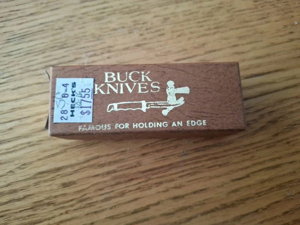 Navaja de Bolsillo Poni Vintage Pre-1986 BUCK Modelo 705, Sello de Escritura Como Nueva Foto 2 de 4
