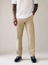 NEXT Stone  Chinos Trousers Men’s Smart Casual Cotton Blend