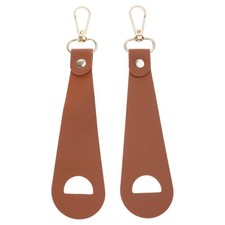 2Pcs PU Leather Outdoor Travel Hat Clip Portable Golf Baseball Hat Clip
