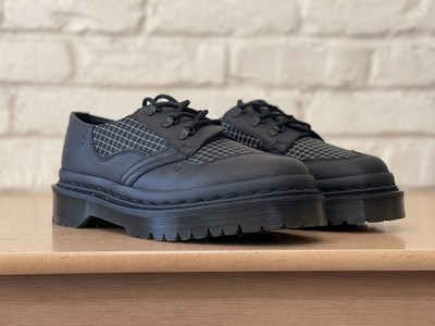 Dr. Martens 1461 EXP Black Bex Grid Ripstop Leather Shoes Women 10