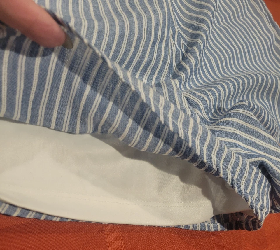 Pantalones Cortos Charlotte Russe Mujer Azul Rayas Talla XS Foto 4 de 4