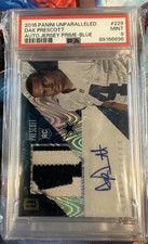 2016 Dak Prescott RC Unparalleled Football Blue /10 - RPA  Auto PSA 9 Pop 1