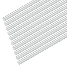 10-Pack Aluminum Round Rod 6mm x 200mm 6061 Aluminum for DIY Crafts