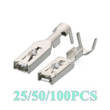 Automotriz 2.8mm Cableado Eléctrico Crimpado Hembra Enchufe Pin Terminales Contacto Nuevo