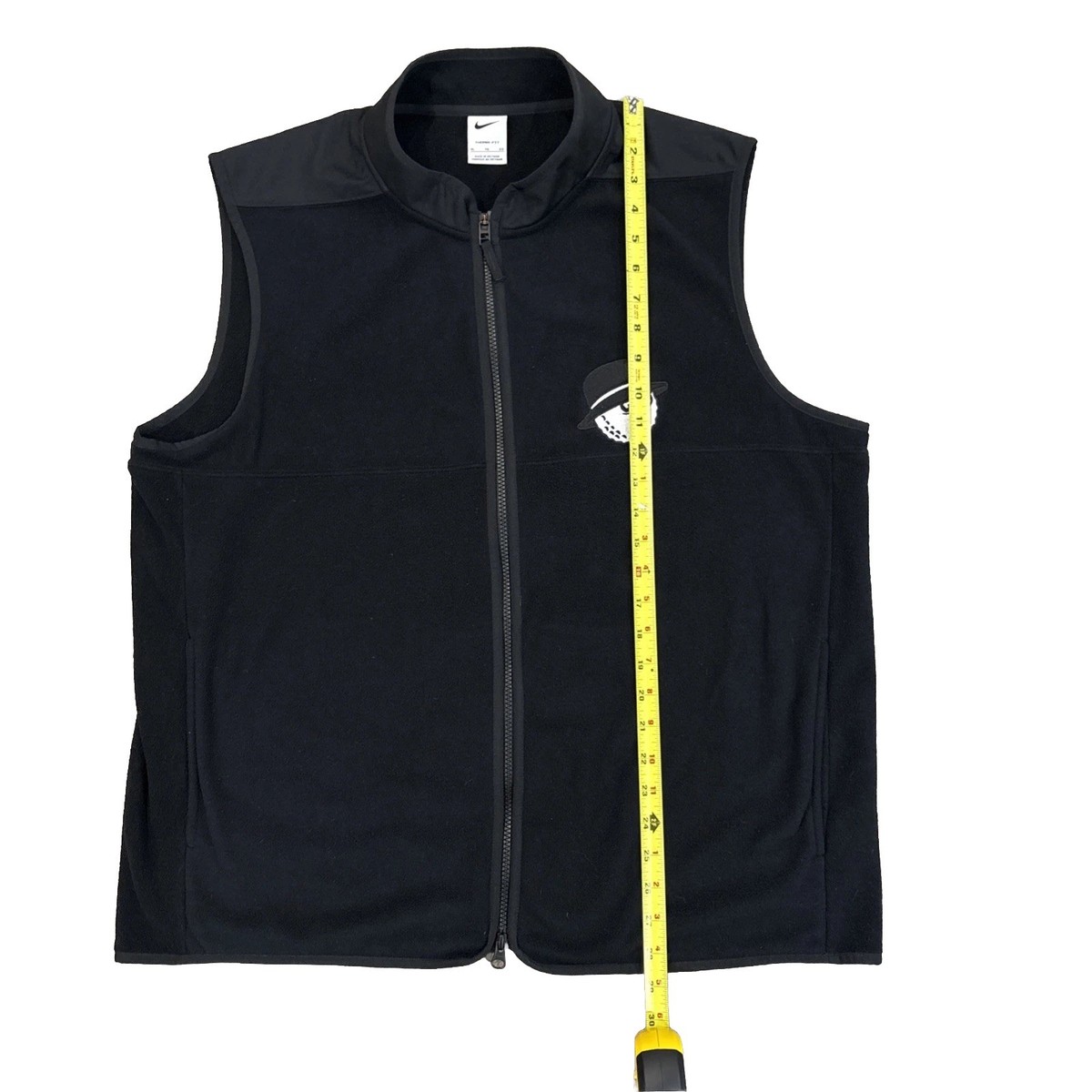 Malbon Golf + Nike Therma-Fit Victory Vest Black Golf Wear XL