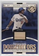 2001 Donruss Class Of 2001 Dominators Materials 260/500 Shawn Green #DM-16 0th5