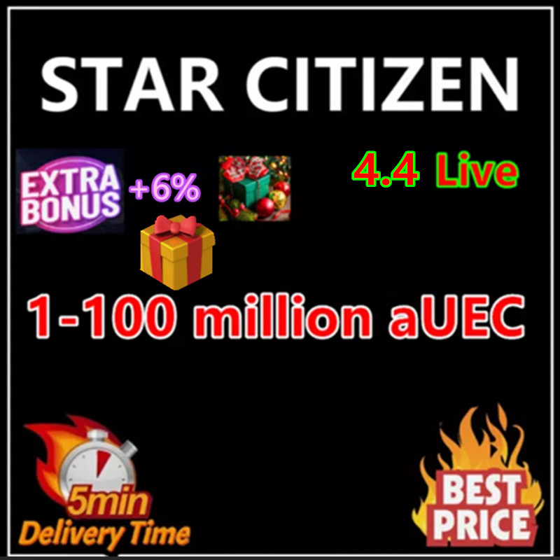 Star Citizen aUEC 1 Mil-200 Mil+6% BonusAlpha UEC 4.3.2 Live✔️rápido seguro