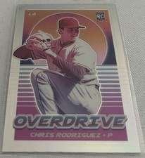2021 Chronicles Overdrive Baseball Chris Rodriguez Los Angeles Angels Holo RC