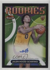 2023 Finest Rookie Black Geometric Refractor 16/25 Jalen Hood-Schifino Auto 19fe