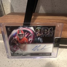 Wild Card QB1 On The Clock Cade Klubnik Serial Numbered Autographed 3/3