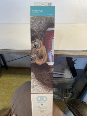 Diamond Dotz Squares Footy Pup 16x20 Diamond Art - Football Puppy Yorkie