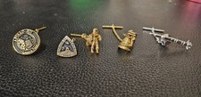 set of 5 vintage nasa lapel pins