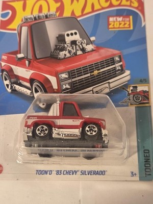 Hot Wheels Tooned '83 Chevy Silverado 1:64 Diecast Pickup Truck