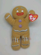 2008 Ty Beanie Baby GINGY Gingerbread Man Shrek the Halls DVD Excl. Plush Toy 7”