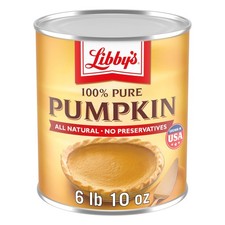 Libby's 100% Pure Pumpkin, Pumpkin Pie Filling, Bulk, 6 6.6 Pound (Pack of 1)