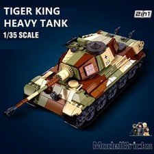 WW2 PzKpfw VI Sd.Kfz. 182  Markenqualität von Sluban NEU 930 Teile + 3 Figuren