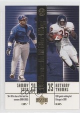 2002-03 Upper Deck UD Superstars BenchMarks Sammy Sosa Anthony Thomas #B8 0d2