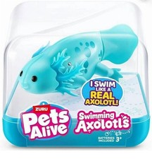 Pets Alive Swimming Axolotls TEAL Robotic Pet Figure Zuru