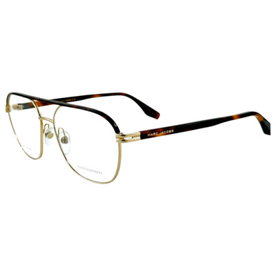 Marc Jacobs Marc 571 Mens Metal Aviator Eyeglass Frame 06J Gold Havana 57-16