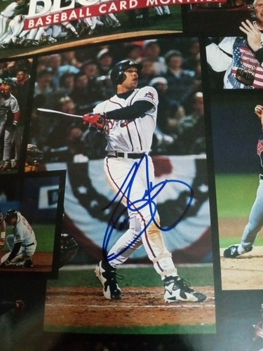 Chipper Jones autographe 1996 magazine Beckett - Photo 2/2