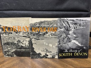 Vintage Devon England Travel Booklet Lot Torbay River Dart South Devon Guides