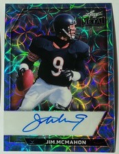 2026 Leaf Metal Jim McMahon Auto Autograph Scope Blue On Card #d 4/5
