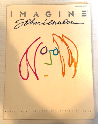 John Lennon Imagine 1988 songbook song book sheet music Beatles OOP Guitar Piano