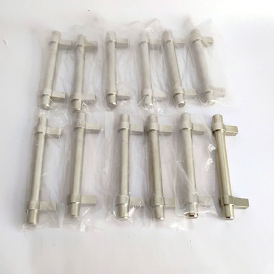 Jeffrey Alexander Brushed Nickel Cabinet Pulls 3.75 Center Bar Handle Set 12