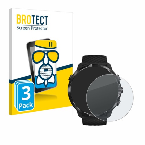 3x BROTECT Panzerfolie Schutzglas für Suunto 7 matt entspiegelt Display
