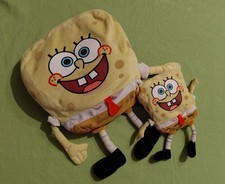 zwei Plüschfiguren Spongebob Schwammkopf von 2009