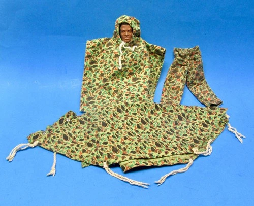 Vintage 1964 GI Joe Camo w Original Tent, Poncho & Pants Clothing Hasbro