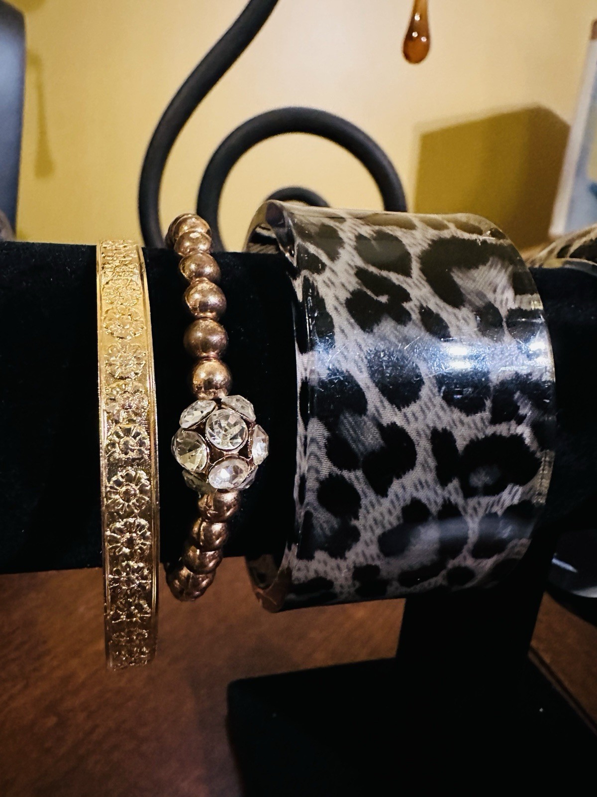 Six Bracelets Two Bangles One Stretch Two Fabric … - image 2