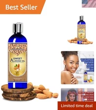 Versatile 16oz Sweet Almond Carrier Oil - Ideal for Moisturizing & Hair Growth